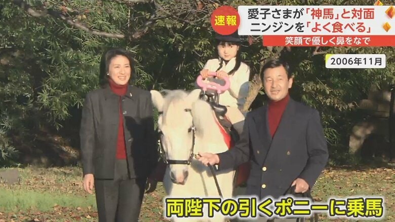 当時5歳の愛子さま