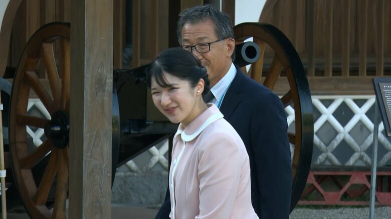 初の地方公務で佐賀城本丸歴史館を訪問される愛子さま　2024年10月11日

