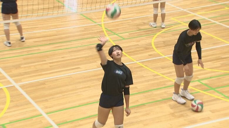 ミドルブロッカー・常田心優選手（3年）