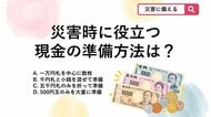 【防災クイズ】停電や避難所で重宝！防災リュックに入れておくべき現金は？