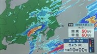 【解説】関東・山梨で今夜大雨の恐れ　一旦やんでも“油断禁物”　あす夜から“再び大雨”か　金曜までは季節外れの涼しさに