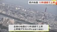 沖縄の地価は13年連続上昇　上昇率は東京都に次いで全国2番目に高い