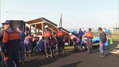 地域に根差した活動をしている消防団が参加　大規模災害時対応訓練