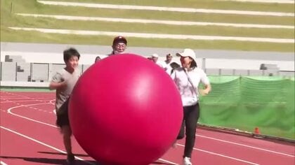 徒競走やパン食い競争で熱戦　山之口地区ふれあい大運動会