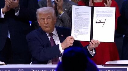 トランプ大統領　ガザ復興事業に「平和評議会」加盟国が7600億円超拠出と発表…治安維持支援に数千人の要員派遣も