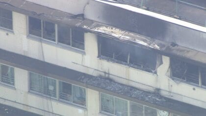 東京・北区の小学校火災　残骸の電気ストーブから繊維片のようなもの付着　女性教師「洗濯物を乾かしていた」