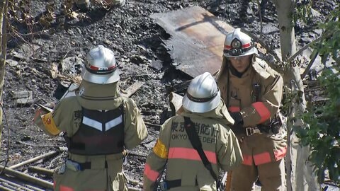 荒川河川敷で火事　“不要物に火をつけたら周囲に燃え移った”現場にいた男を現行犯逮捕　東京・江戸川区