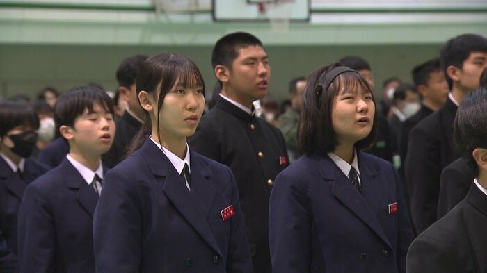 最後の校歌斉唱