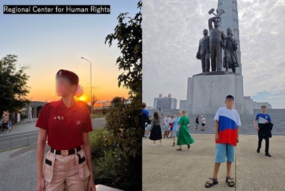 北朝鮮で撮影されたとみられる16歳のリーザさん(写真：左)と12歳のミーシャさん(写真：右)　