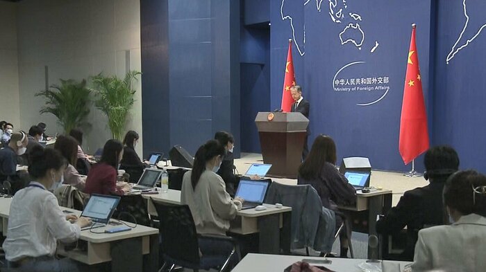 会見では日米の話よりも処理水の問題で日本を批判する場面が多く見られた