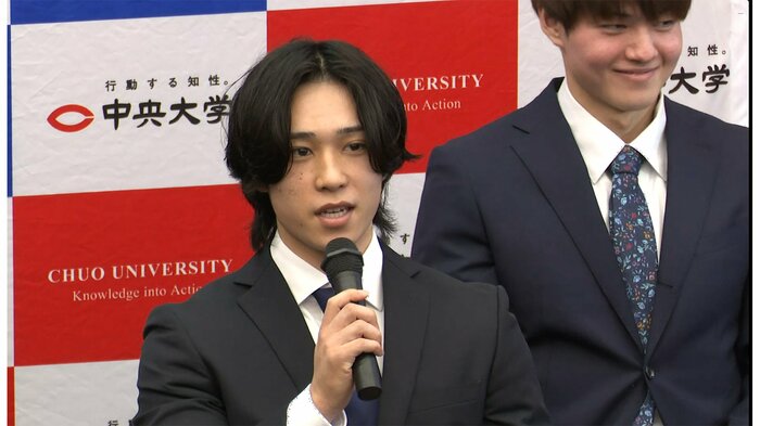 中央大学ハンドボール部・長谷川惣唯選手