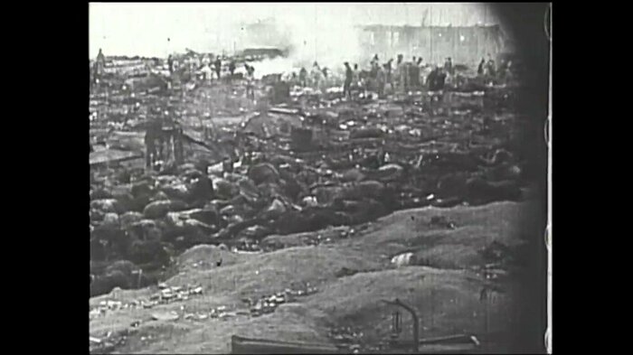 焼けた被服廠跡地を記録した映像