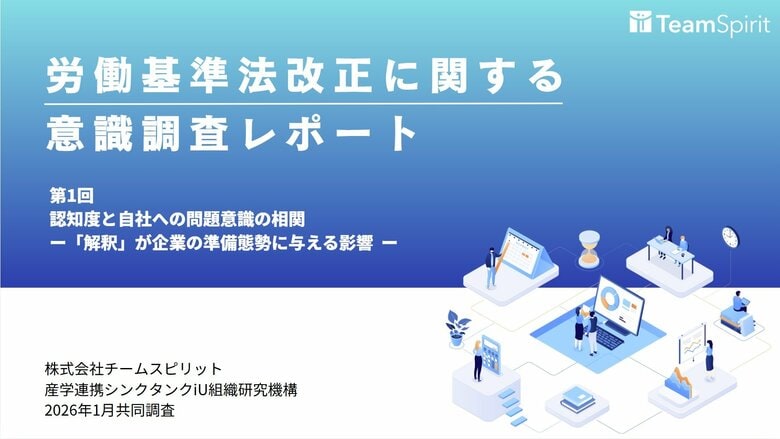 【調査レポート】労働基準法改正、関心層の約8割が改正作業の進捗を誤認。法改正を「規制緩和」と捉える層は自社への問題意識が1.7倍高い結果に