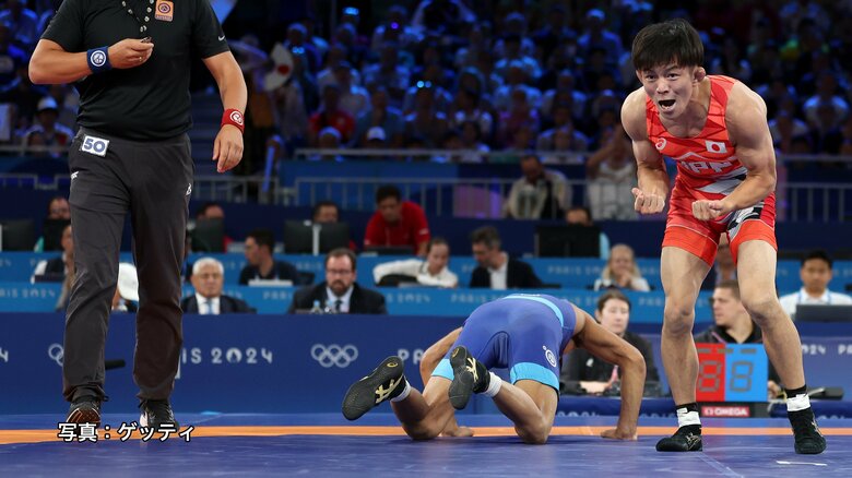 【速報】レスリング男子フリースタイル57キロ級で樋口黎が銀メダル以上確定　2016年リオ銀超えへ9日の決勝に挑む｜FNNプライムオンライン