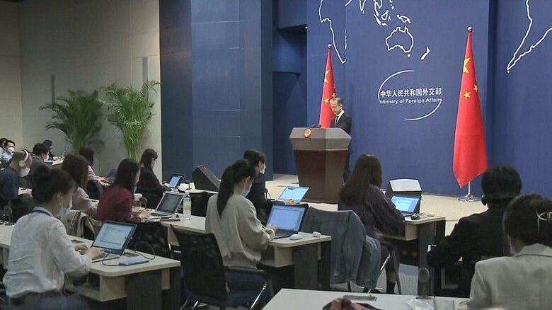 会見では日米の話よりも処理水の問題で日本を批判する場面が多く見られた
