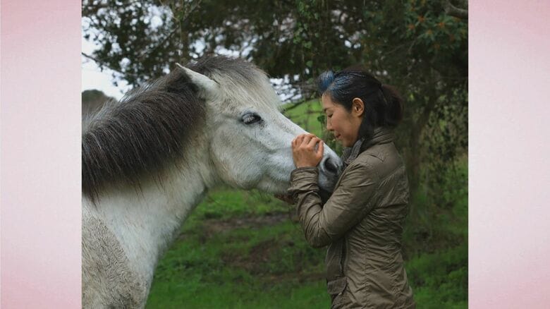 馬に愛情を注ぐ石原さん