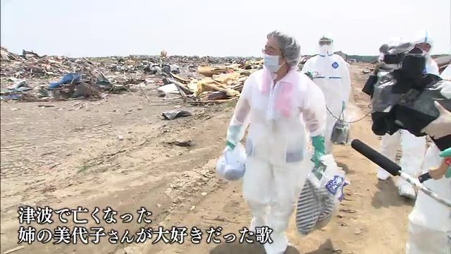 2011年5月26日　浪江町を訪れた舛倉さん