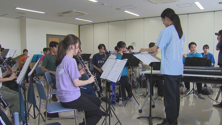 吹奏楽団の練習