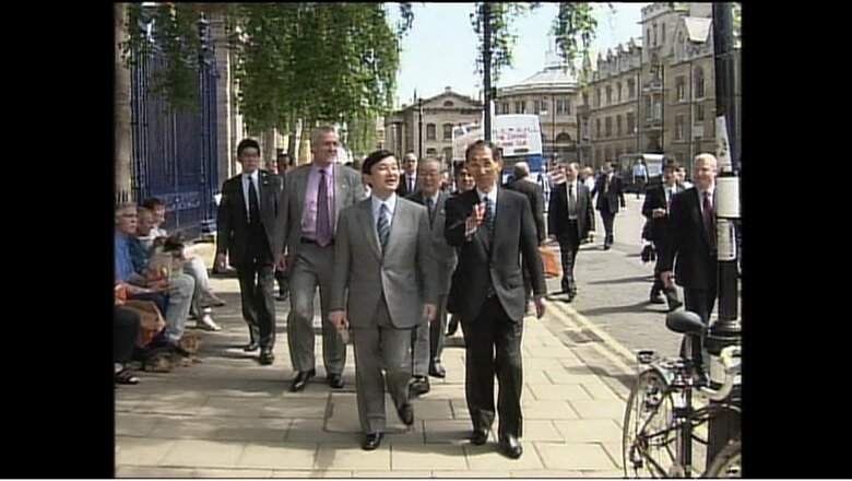 なつかしのオックスフォード市内を歩かれた　2001年5月