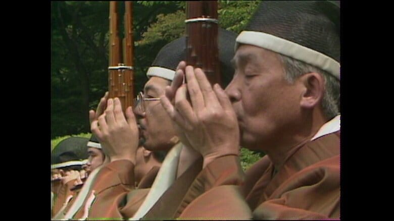 宮内庁楽部による雅楽の演奏