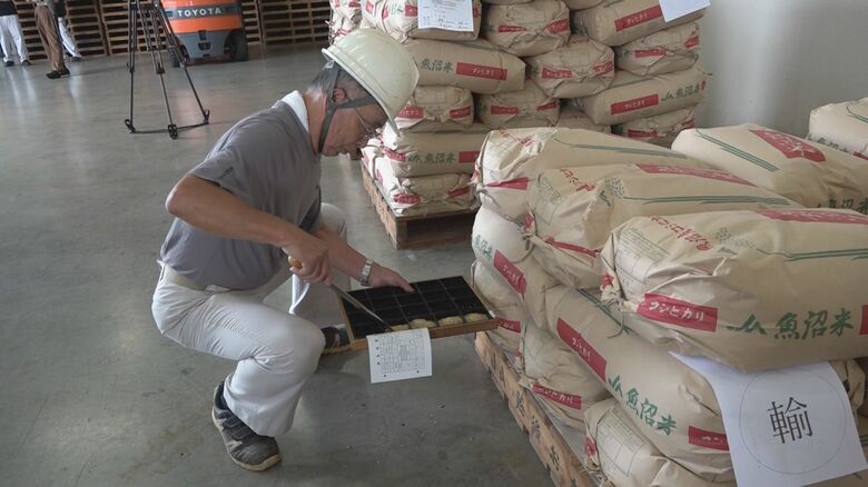 魚沼産コシヒカリの品質検査