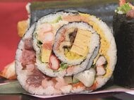 銀座の名店監修の海鮮巻も…イオンの恵方巻がお披露目 シェアして食べるものや巻きずしのパーティーセット等