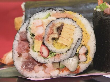 銀座の名店監修の海鮮巻も…イオンの恵方巻がお披露目 シェアして食べるものや巻きずしのパーティーセット等