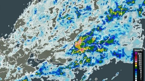 関東甲信地方では「警報級の大雨」となる期間や地域が拡大する可能性　24時間予想降水量関東地方南部・甲信地方・伊豆諸島80ミリ（12日午前6時まで 多い所で）　長野県では土砂災害に厳重警戒