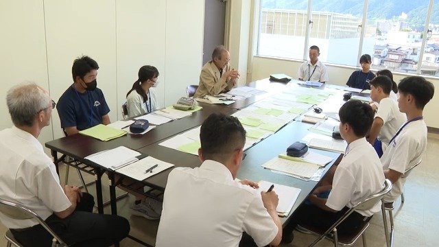 市役所で事前学習