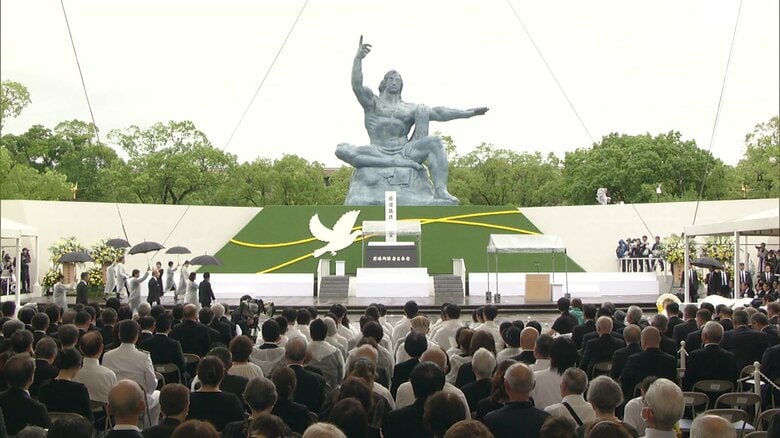 被爆80年・長崎で平和祈念式典「人類存亡の危機が…」　平和宣言で市長が危機感訴え、被爆者代表は「核兵器は使ったらおしまい」　原爆の日に祈り続く｜FNNプライムオンライン