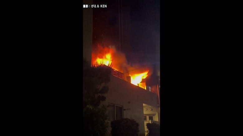 モバイルバッテリーから出火か　5階建てマンションで火事　住人1人含む6人がけが　東京・杉並区｜FNNプライムオンライン