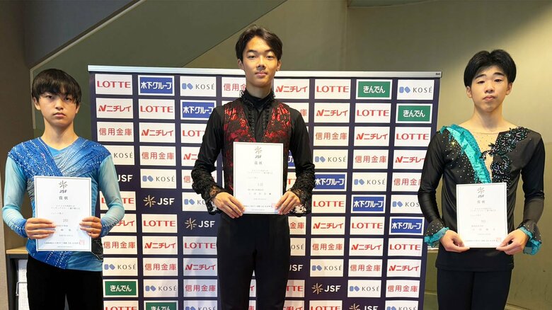 ジュニア男子表彰台（中四国九州選手権）