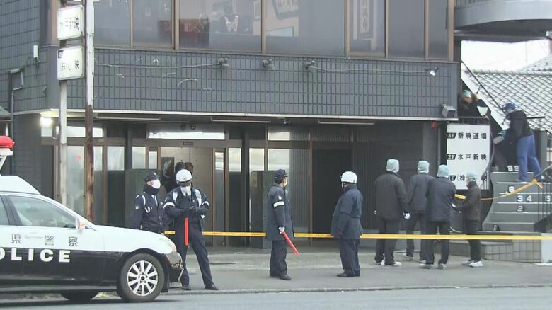 事件現場（茨城県水戸市）