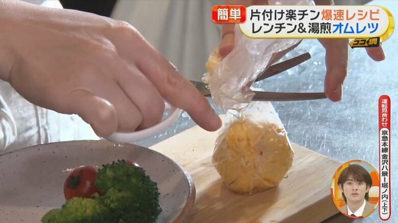 袋を切って盛り付けると…