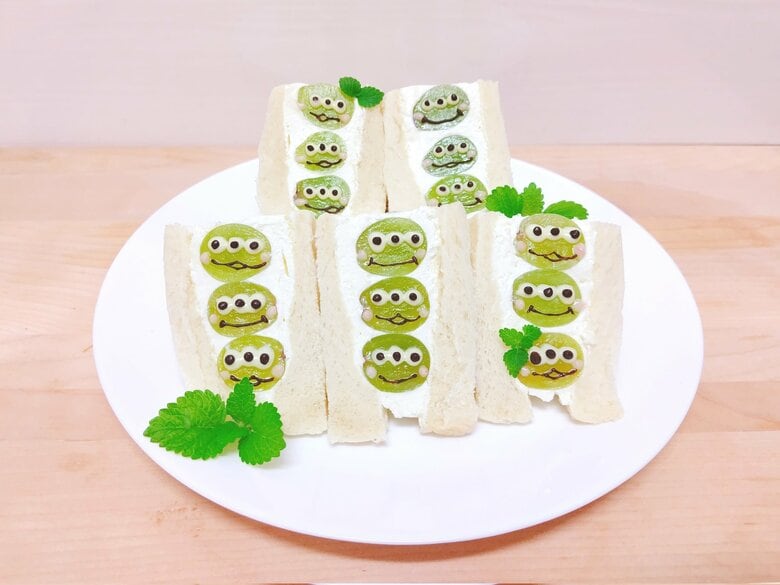 シャインマスカットを使ったフルーツサンド（提供：あっぷるさん）