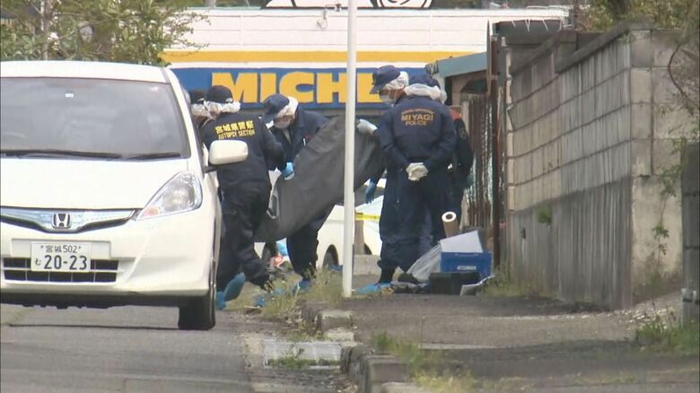 4月　宮城県柴田町の住宅玄関先で会社員男性が血を流して倒れているのがみつかった