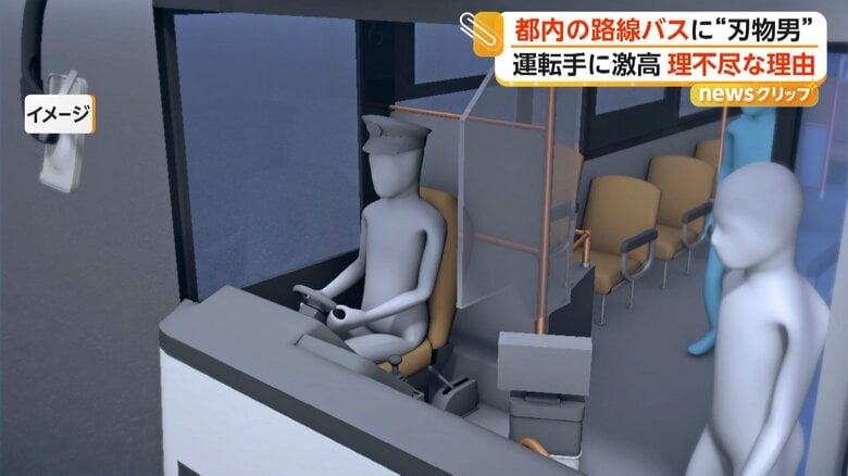 突然運転席付近にやってきたという男のイメージ