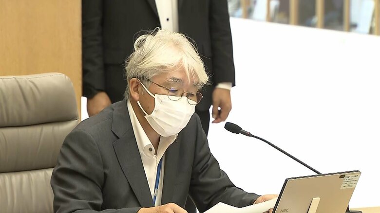 医療提供体制の警戒度は、最も深刻な｢赤｣に据え置かれた（画像は猪口氏）