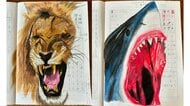 「天才みつけてしまった...」小4男児が描いた動物がどれもリアル!お気に入りは?迫力ある作品をいろいろ見せてもらった