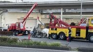 国道でトラックの横転事故　運転手の男性が意識不明で病院に【福島・白河市】