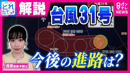 「台風が温帯低気圧になっても『危険な雨の塊』に変わりない」32年ぶりに発生“台風31号”　日本から離れていても高波や大雨に注意を　“元”台風30号と秋雨前線の影響で列島南側は雷雨に注意【台風情報】