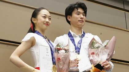 先輩“りくりゅう”の背中を追う“さえルカ”清水咲衣・本田ルーカス剛史組。今季目標の世界ジュニアに初出場