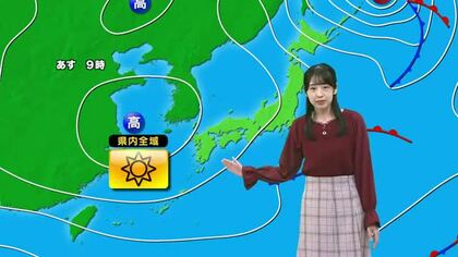 【動画・かごしまの天気12/8】8日は穏やかなお天気　9日は朝から晴天　日差したっぷり洗濯日和に