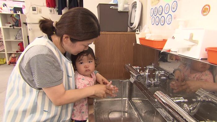「きずな麻生保育園」では子どもたちと職員がこまめな手洗いを徹底