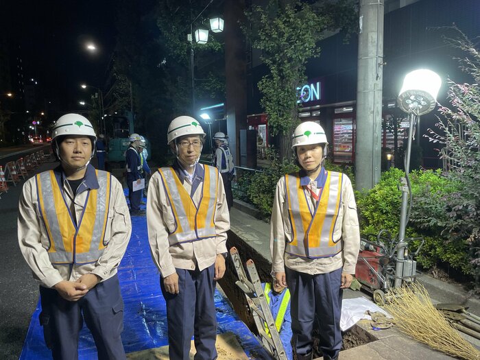 無電柱化を担当している東京都建設局の皆さん