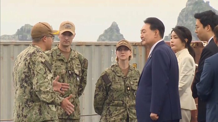「拡大抑止の実行力を強化するという韓米両国の意志を示している」と尹大統領