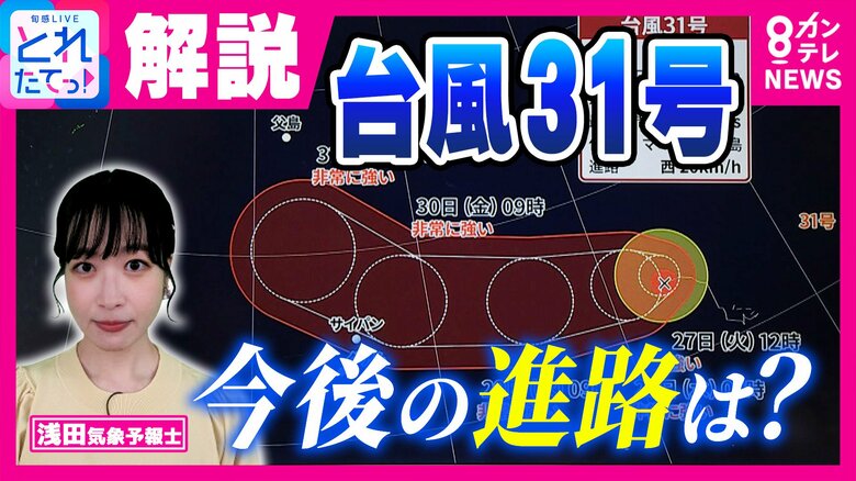 「台風が温帯低気圧になっても『危険な雨の塊』に変わりない」32年ぶりに発生“台風31号” 日本から離れていても高波や大雨に注意を “元”台風30号と秋雨前線の影響で列島南側は雷雨に注意【台風情報】|FNNプライムオンライン
