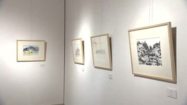 復興さなかの大船渡市スケッチ展　盛岡市で開催　東日本大震災から15年　岩手県｜FNNプライムオンライン