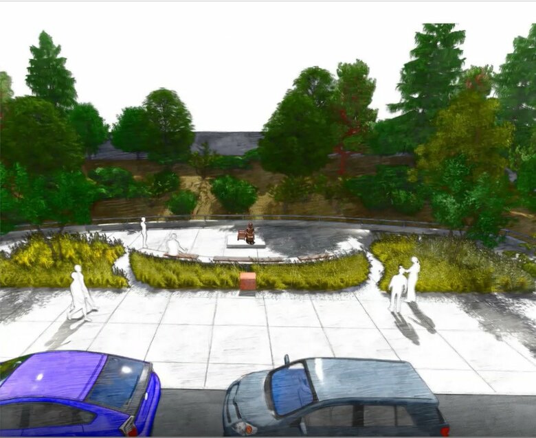 計画の説明会では「世界で初めて」慰安婦像と公園が一緒になることが強調された（説明資料より抜粋）