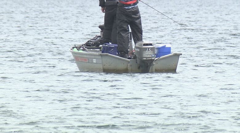 ボート（7月15日、野尻湖）